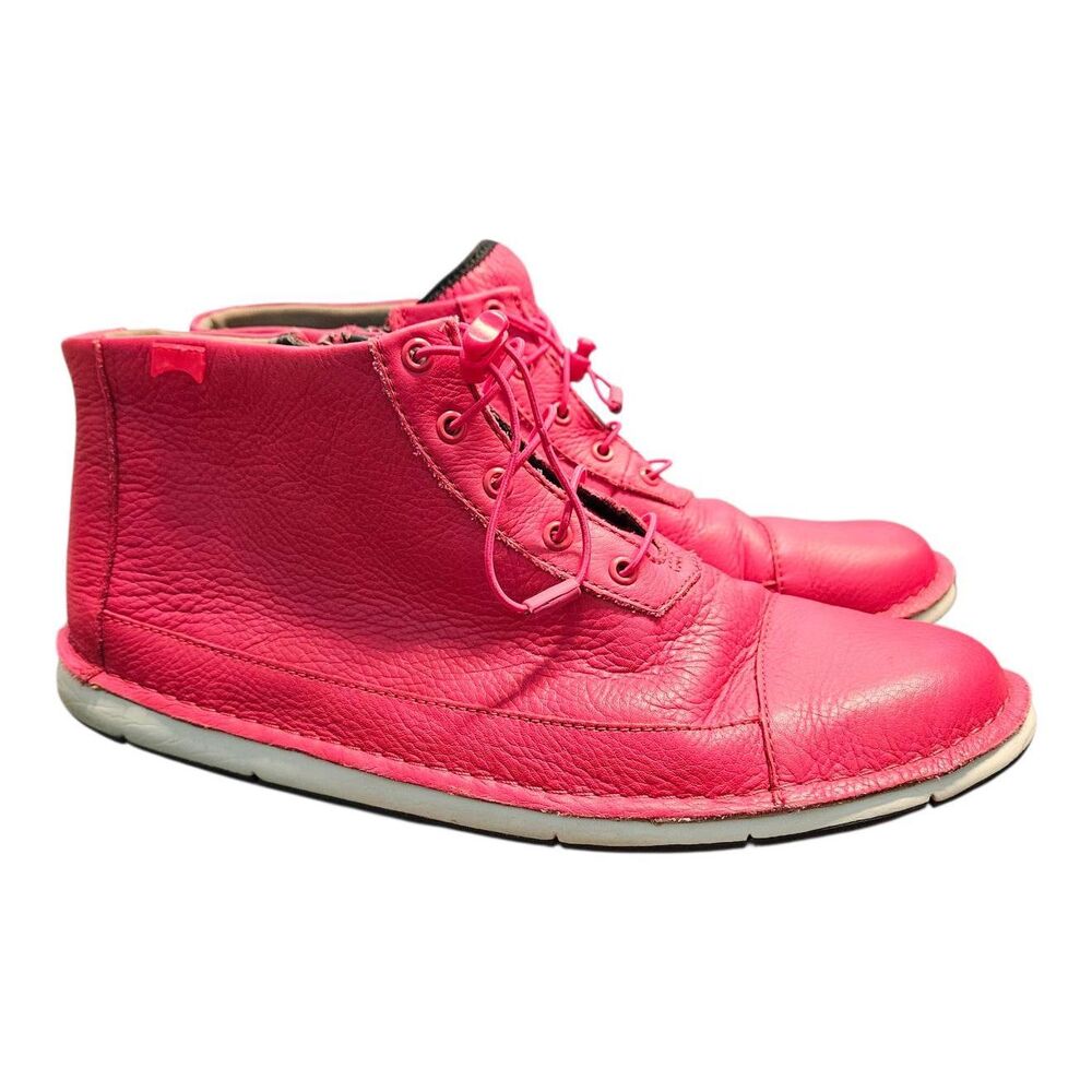 Camper Camaleon Hot Pink Leather Booties Womens Size 10